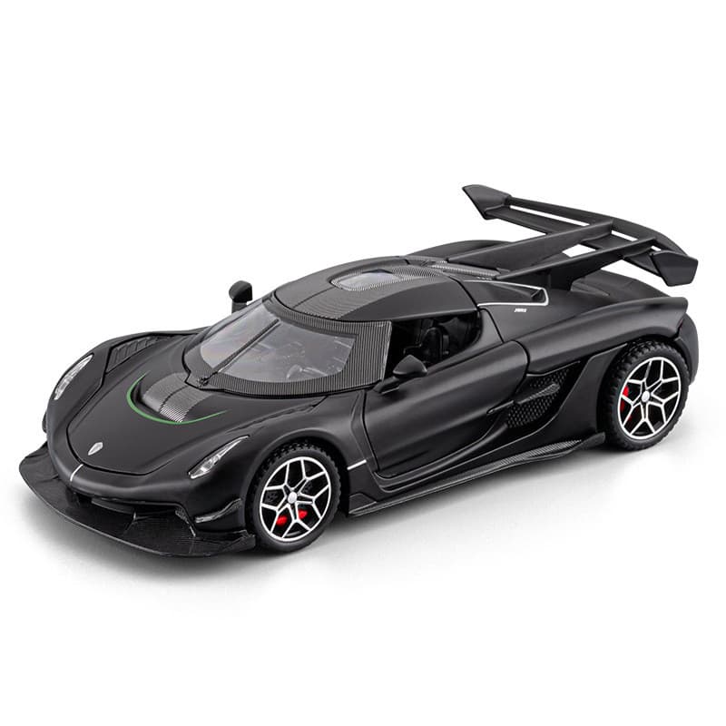 1: 32 Connierceg Liga Modelo de Carro Esportivo Puxar Para Trás Som Luz Menino Brinquedo Supercar Tema Bar Desktop Displ