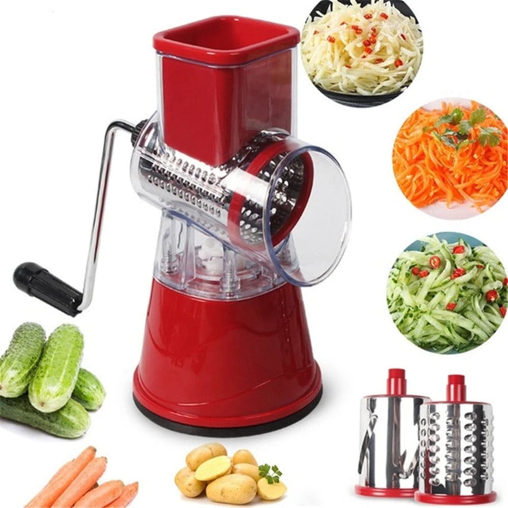 Cortador Fatiador 3 Lâminas Ralador Legumes Queijo Verduras