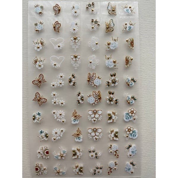 Mini Cartela De Peliculas Para Unhas- Com Pedraria