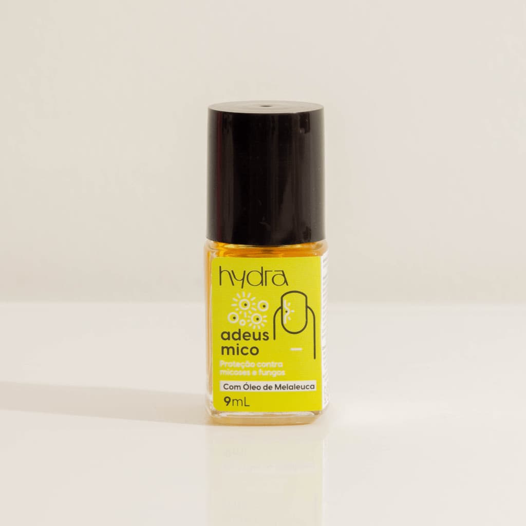 Adeus Mico Base Contra Fungos e Micoses 09mL Hydra Cosméticos tratamento para unhas