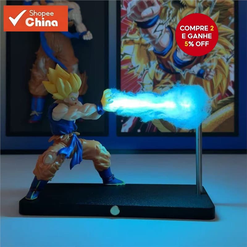 25 Luz Noturna de Ondas de Choque Qigong Wukong da Escola de Tartaruga de Dragon Ball XDXR