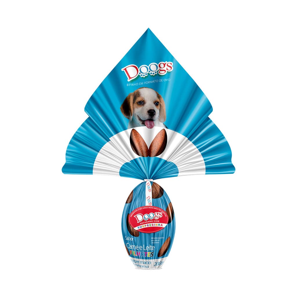 Kit Doogs Ovo de Páscoa Cão Filhote 200g 2Un