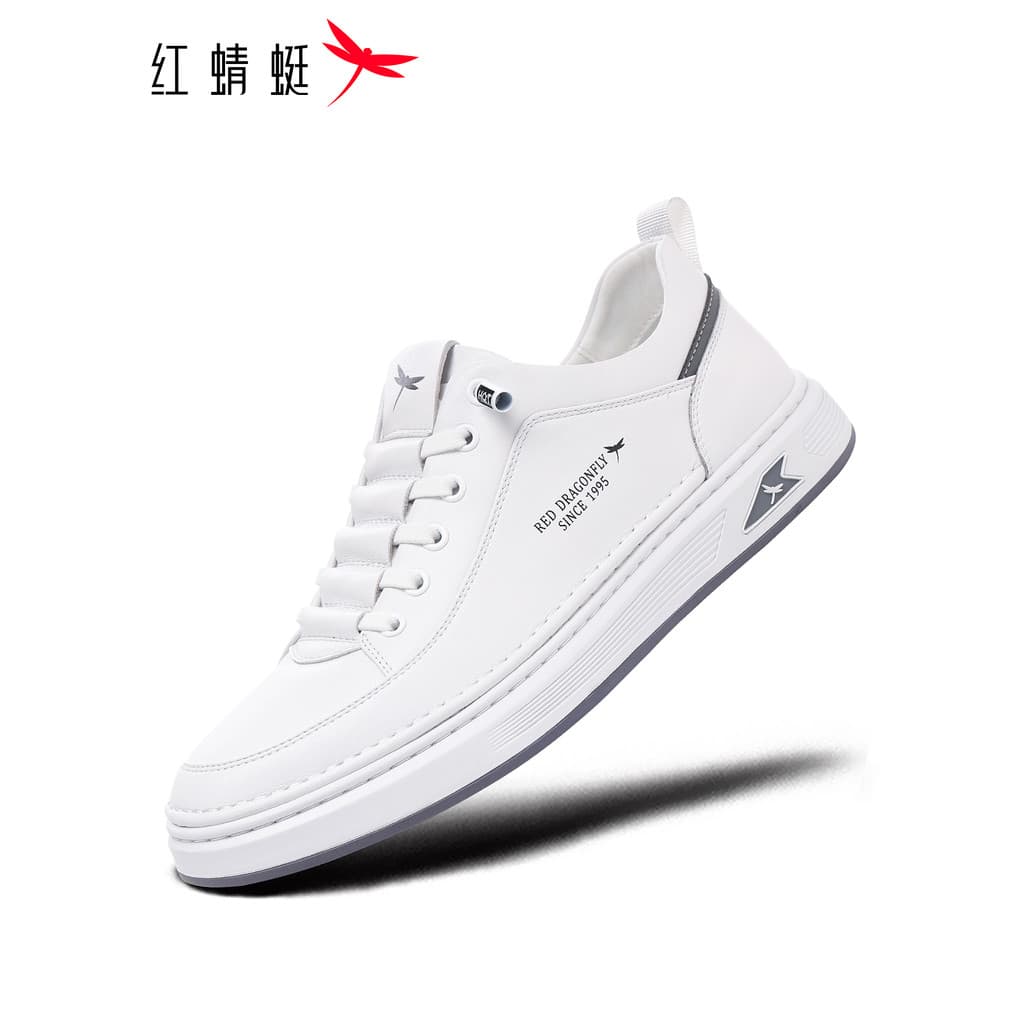 Libélula vermelha sapatos masculinos primavera novos sapatos branco plana esportes tênis casuais masculinos pequenos sap
