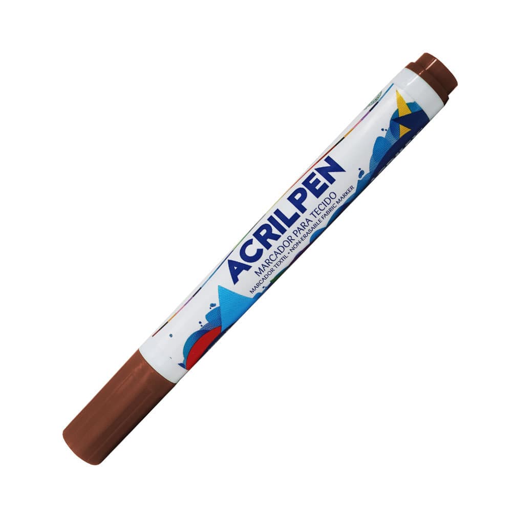 Caneta para tecido Acrilpen Marrom 531 Acrilex