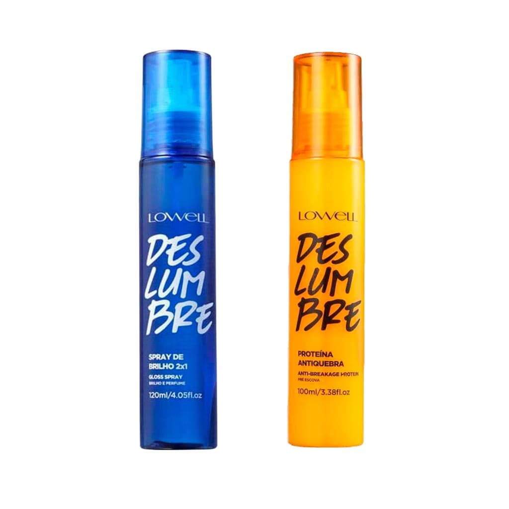 1078LW-Kit2 Deslumbre Spray de Brilho+Proteina anti quebras lowell