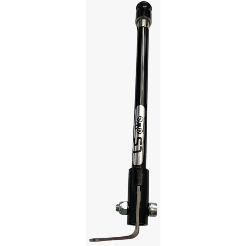 Antena Retrátil Corta Pipa Moto 6 Estágios Reclinavel Retrovisor Aço Inox Cromada Preta
