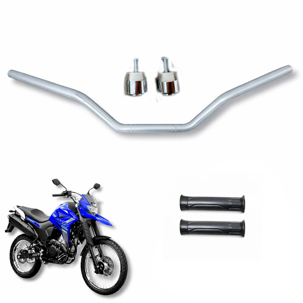 Guidão Moto Esportivo Tenerê Compativel XTZ 250  Crosser 250 Lander 250 Peso Manopla