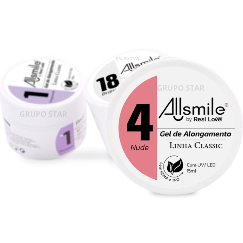 Gel Construtor de Unha 15ml Sem HEMA e TPO Allsmile - Real Love