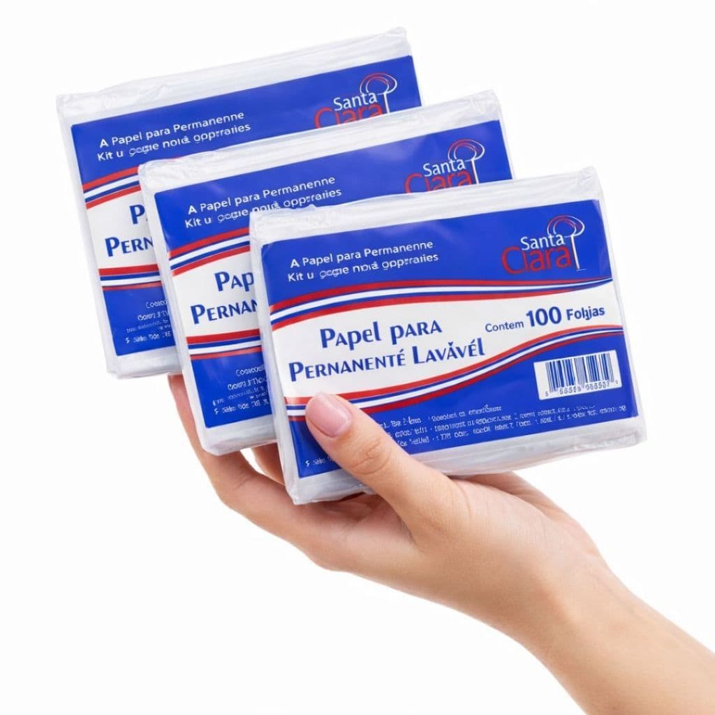 Papel Para Permanente Cabelo Profissional Kit 300 Unidades Alto Rendimento e Qualidade