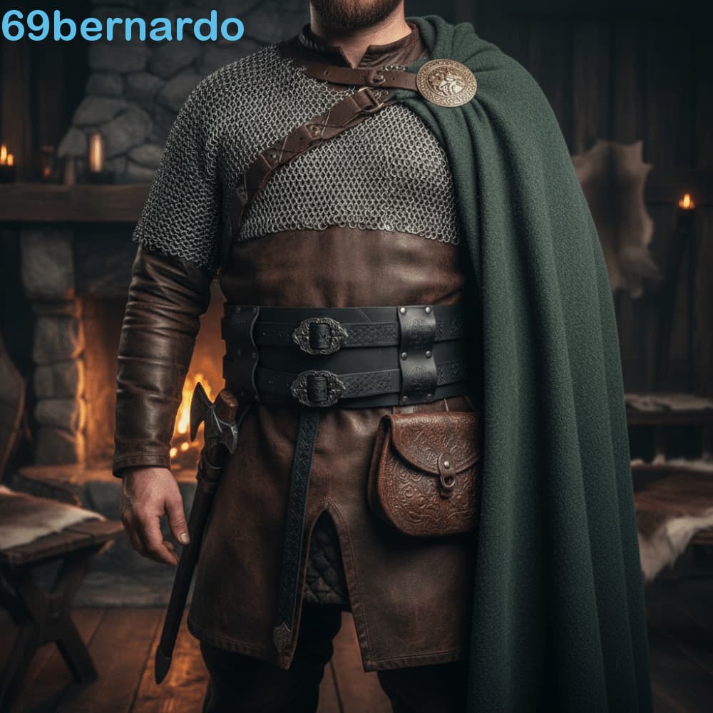 Cinto Renascentista BERNARDO Viking , Celta Com Impressão Em Relevo , Cintura Medieval De Couro Vintage De Cavaleiro PU