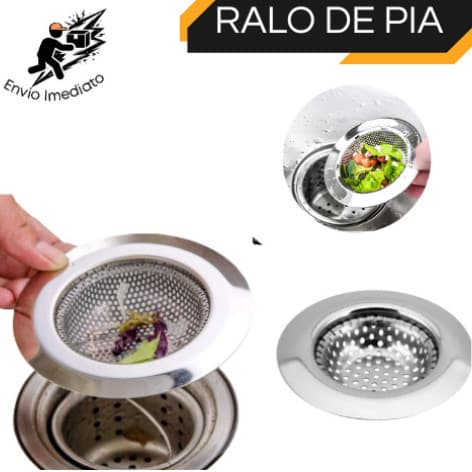 Ralo para Pia Prime Aço Inox com Borda Cozinha Ralinho