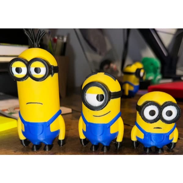 3pcs Minions 3D Coloridos | Divertidos e Interativos | Presente Geek, Lembrancinha Criativa, Decoração