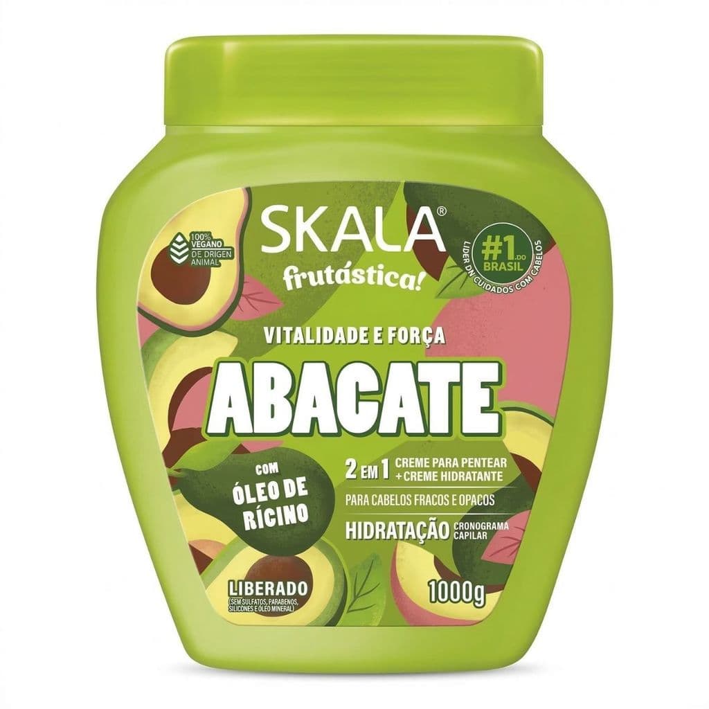 Tratamento Abacate 2 em 1 Vitalidade e Força Skala 1kg