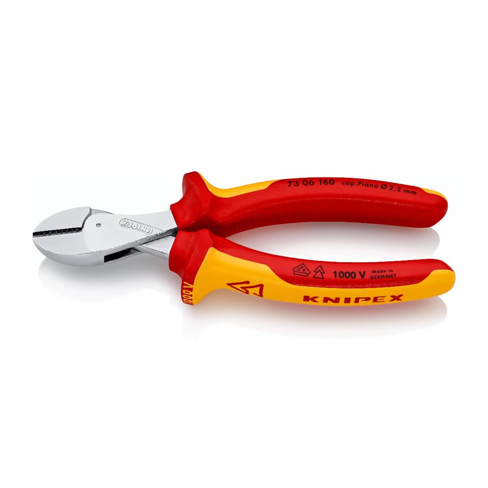 ALICATE CORTE DIAGONAL X-CUT 160MM VDE ISOLADO KNIPEX