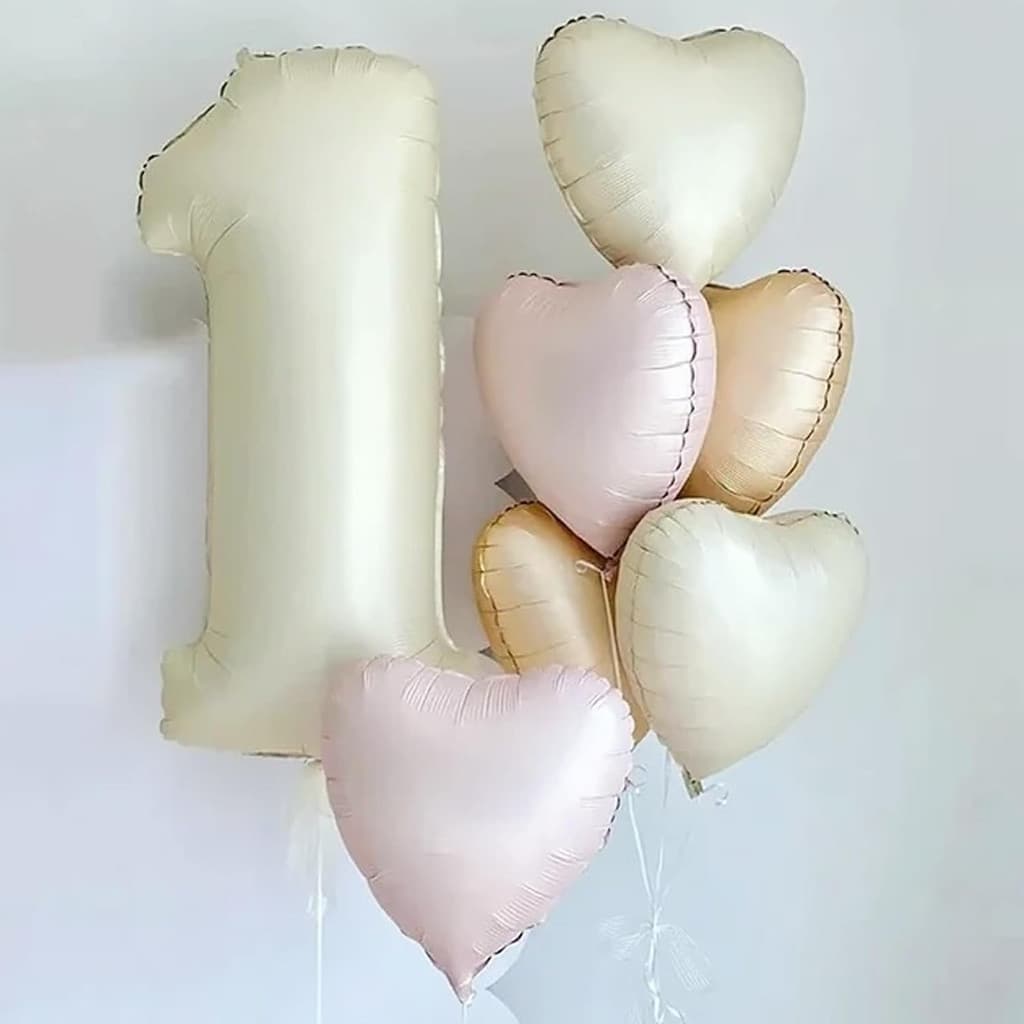 10 Balão Metalizado Coração Fosco - 10 Polegadas