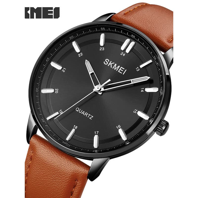 Simples escala luminosa relógio masculino moda Casual cinto estudante à prova dwaterproof água mecânico andando segundo