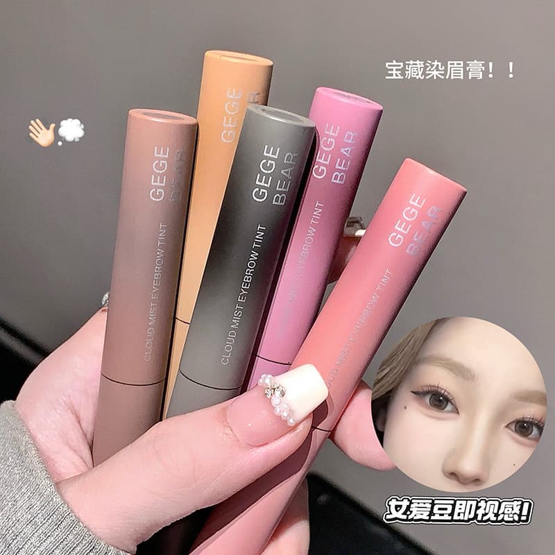 Creme de sobrancelha tingido coreano cor clara lilás roxo rosa marrom baixa saturação estilo à prova d'água lápis de sob