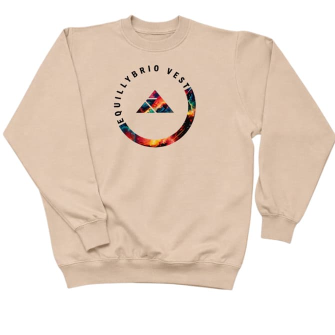 Moletom Agasalho Gola Careca Equillybrio Circulo Casual Lazer Conforto PRATICO