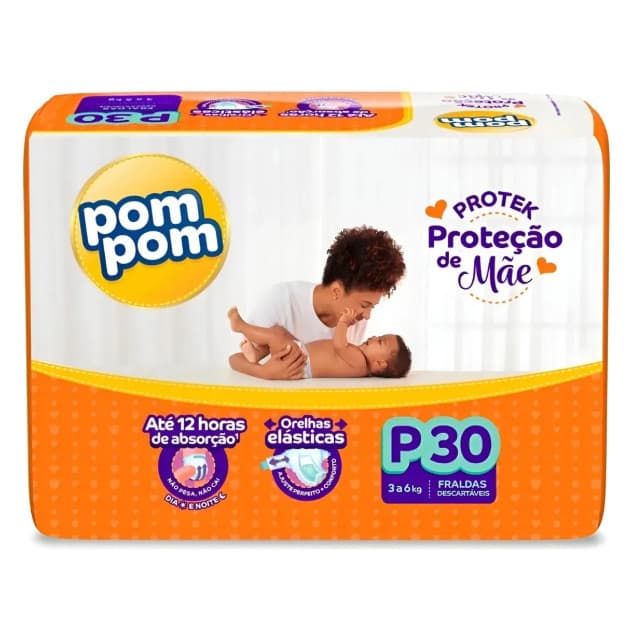Fraldas Pom Pom Protek Proteção De Mãe P Ao XXG Jumbo