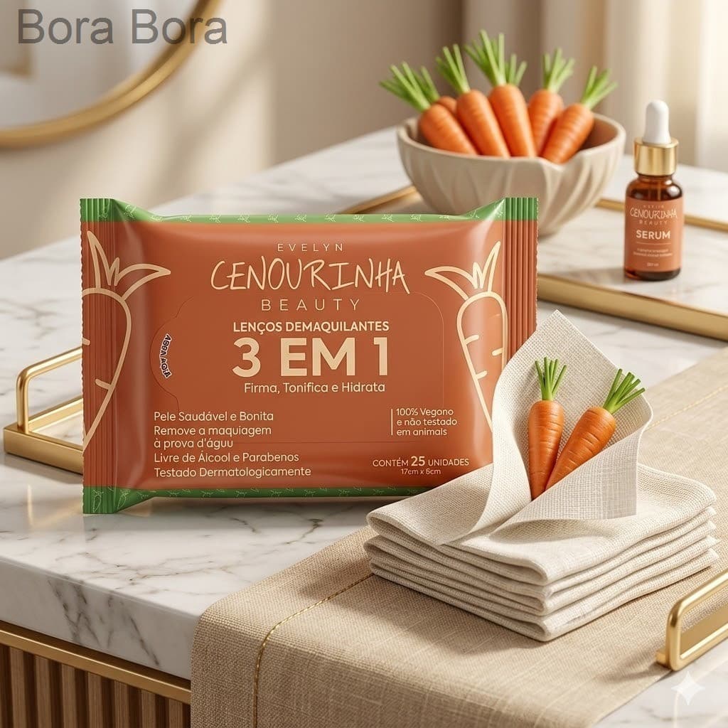 Lenço Demaquilante Cenourinha Beauty5M7G