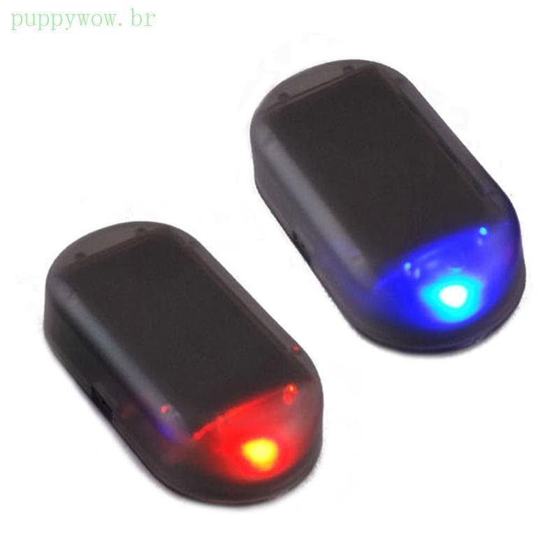 PUP Anti-Roubo Aviso Luz Veículo Carro Alarme Segurança Solar LED