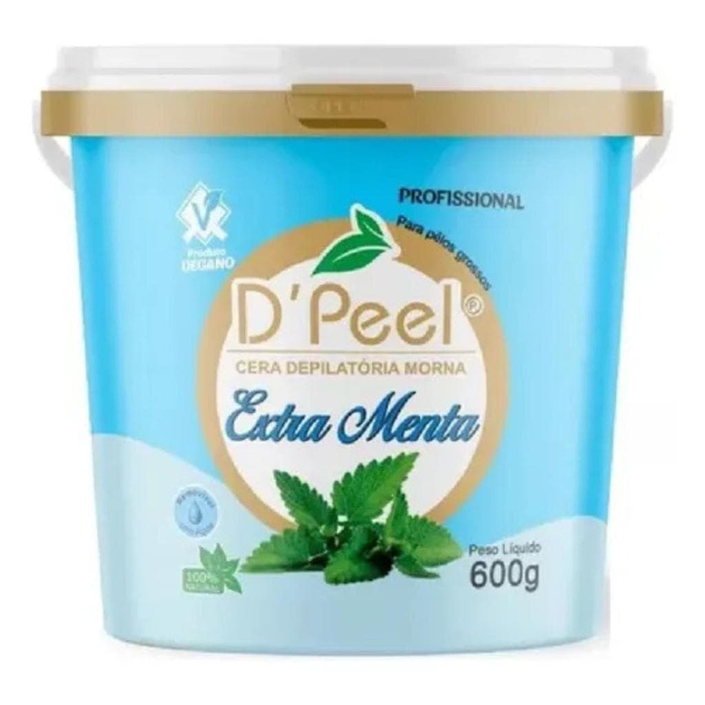 D´Peel - Cera Depilatória Morna 600g - Extra Menta  - Reds