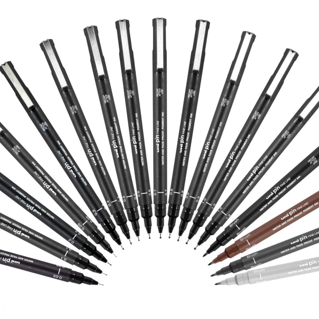 Caneta Nanquim Uni Pin Fineliner Uso Profissional - Uni-Ball