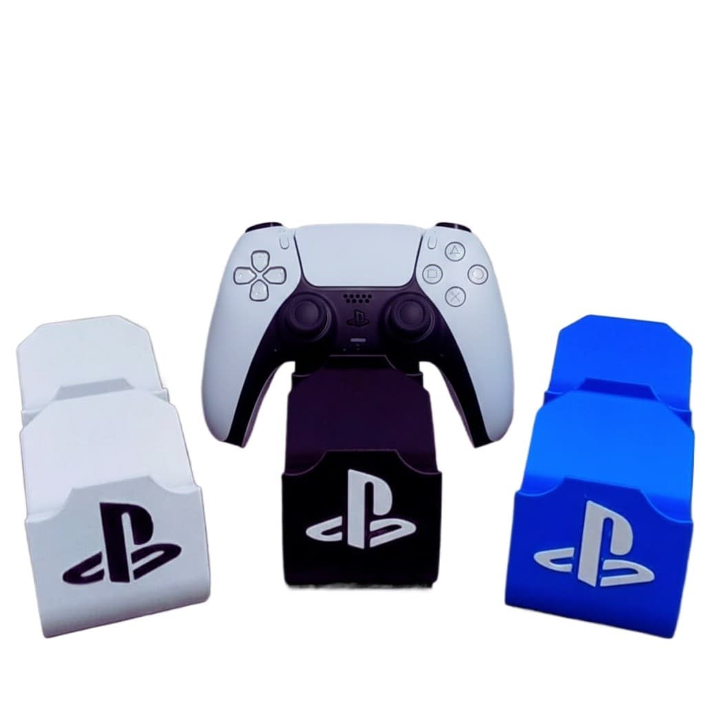 Suporte Duplo Para Controles PS3 PS4 PS5 | Base Gamer Impressão 3D | Organização Setup
