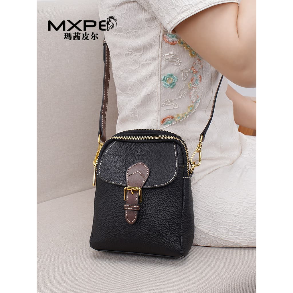 Bolsa feminina 2026 novo estilo bolsa para celular bolsa mensageiro feminina de couro macio bolsa de ombro pequena estil