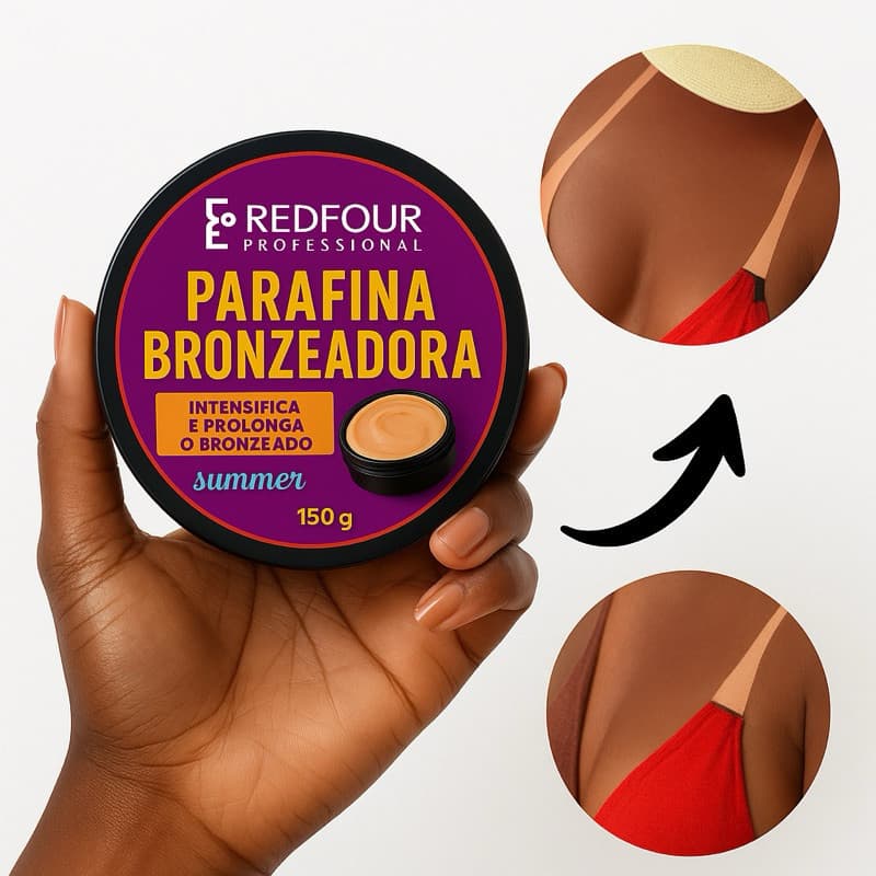 Parafina Bronzeadora  Acelerador De Bronzeamento profissional 150g RedFour
