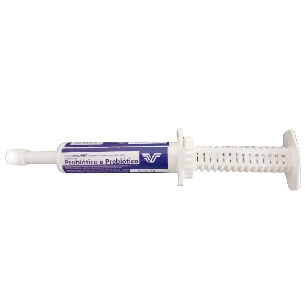 Suplemento Probfil Pet Probiotico-Prebiótico Pasta 14g Filvet