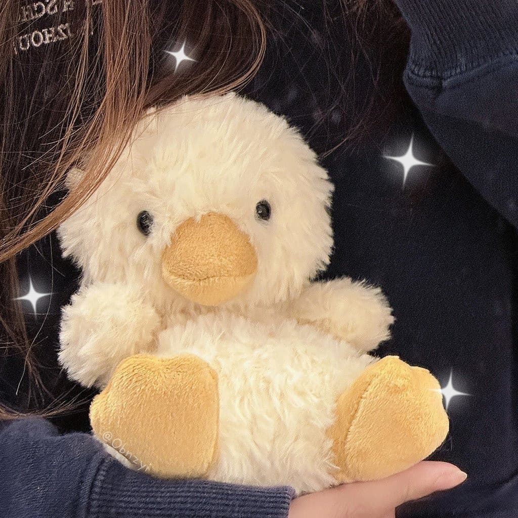 Brinquedo de Pelúcia Patinho Amarelo Fofo e Feliz Planeta Doze Boneca Bebê Brinquedo de Pelúcia Calmante Anime Brinquedo