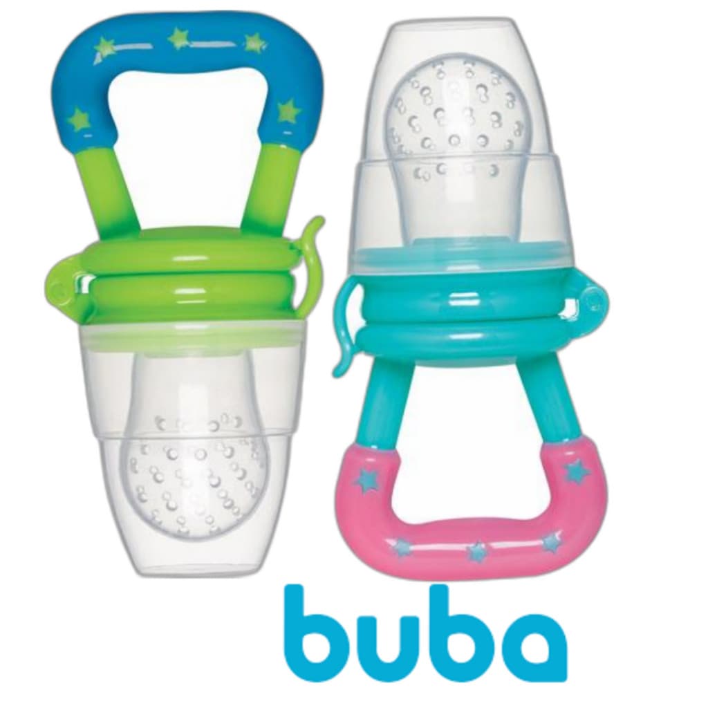 KIT 2 - 4 CHUPETA ALIMENTADORA SILICONESILICONE MACIO PORTA FRUTINHA SUGADOR BUBA