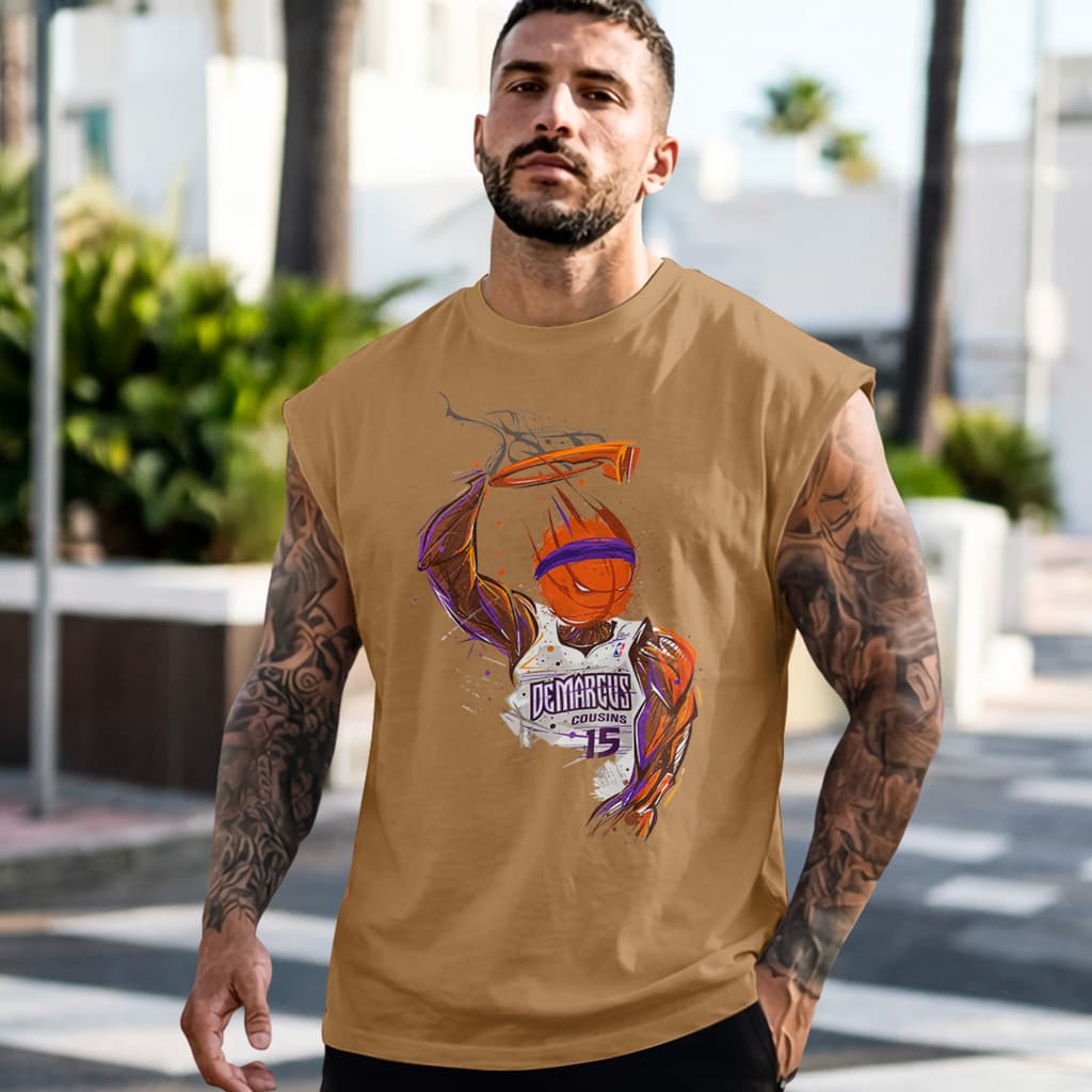 Regata Masculina Machão DeMarcus Enterrada Basquete Moda Urbana