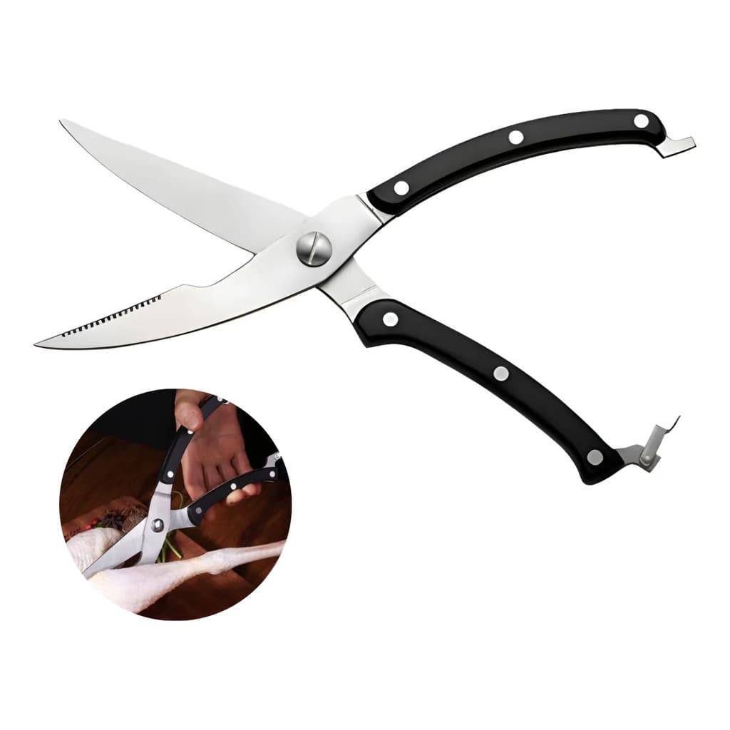 Tesoura De Cozinha De Cortar Frango Osso Peixe Inox