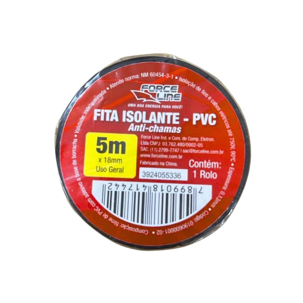 Fita Isolante preto 5m x18mm