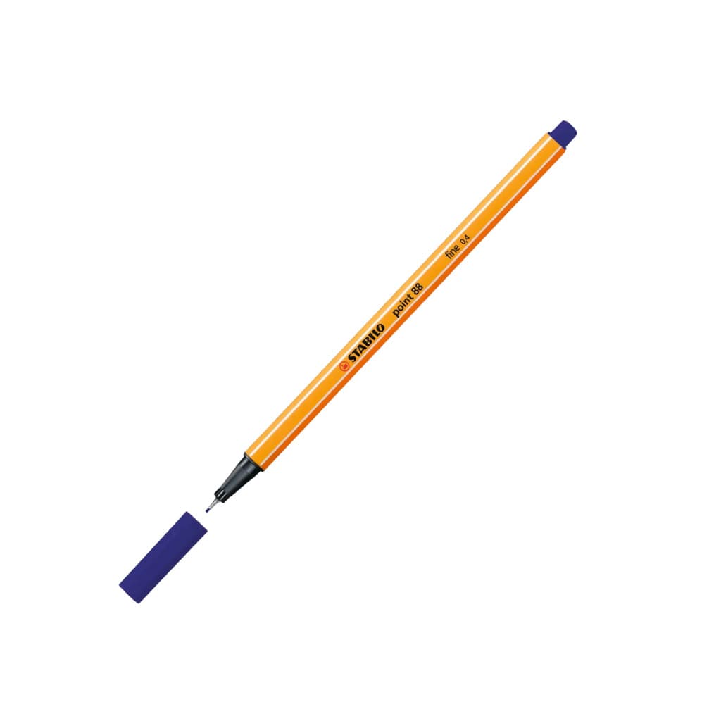 Caneta Extra Fina Point 88 Hidrográfica 0.4mm Stabilo