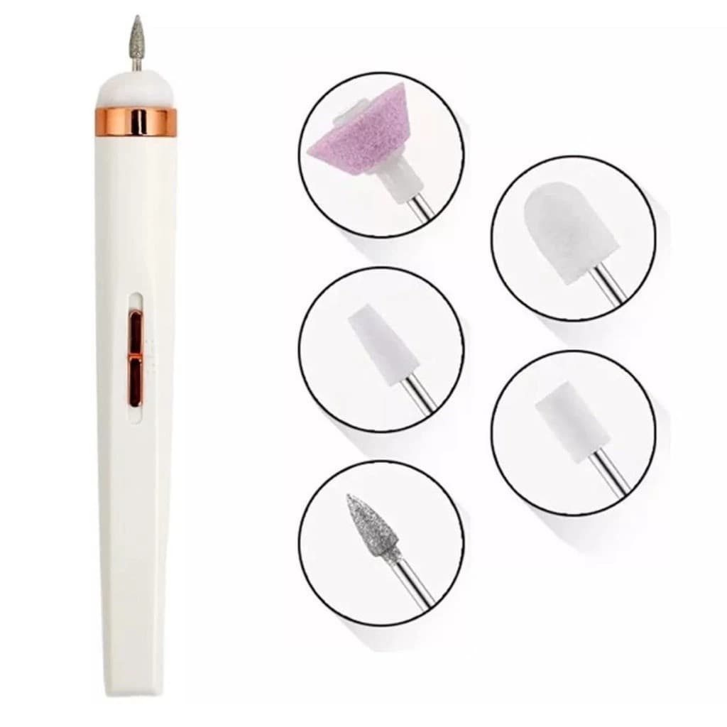 Maquina De Manicure Eletrica Lixadeira De Unhas Profissional Portatil Extrator De Cuticula Completo Gel