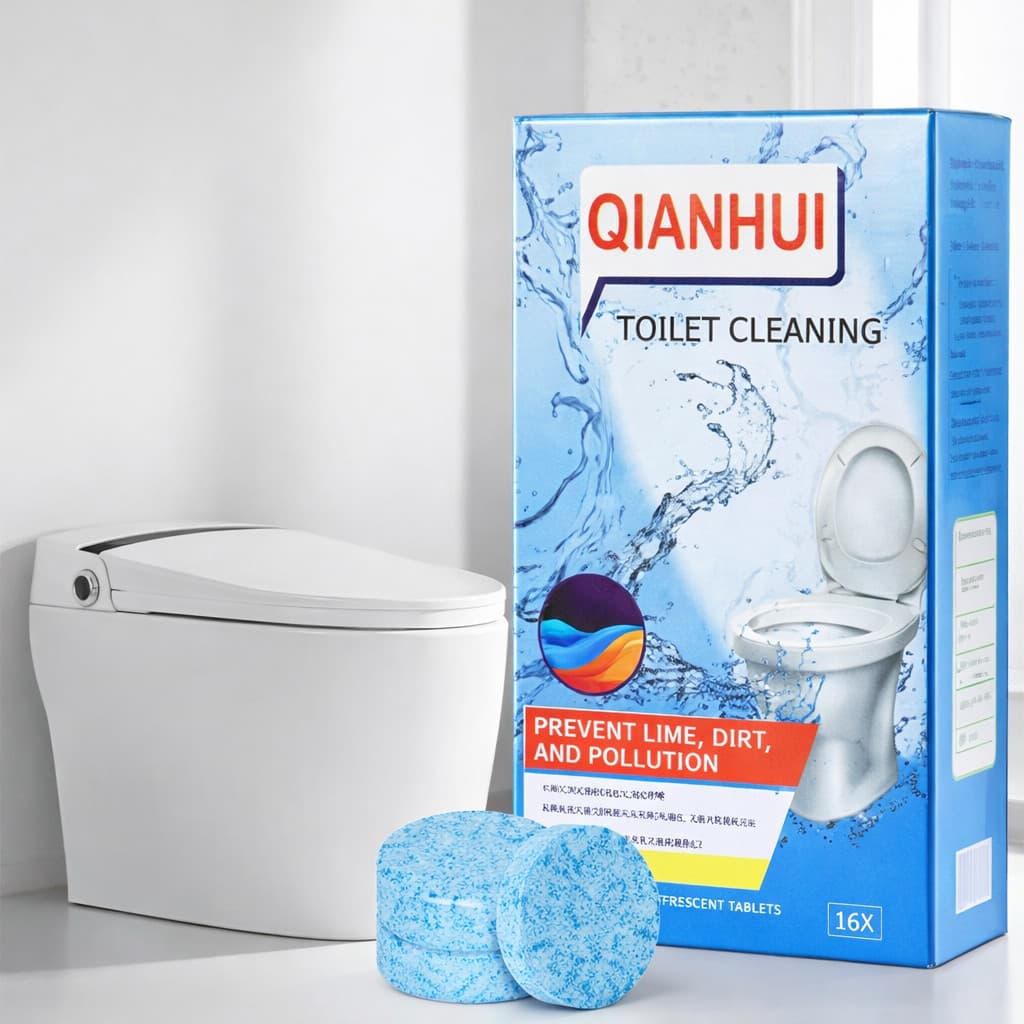 Pastilha Efervescente Limpeza Profunda Anti-Odor para Vaso Sanitário - Caixa c/16/32/48/64 Pastilhas