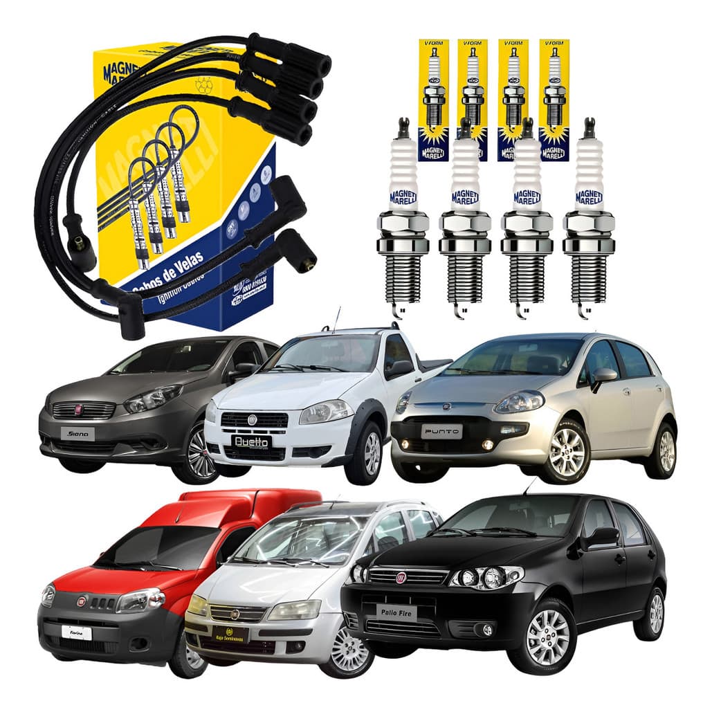 Kit Cabos E Velas Siena/palio 1.0 8v Motor Fire Cvmt0902