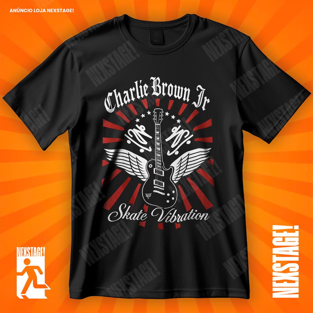 Camiseta Charlie Brown Jr Chorão Blusa Skatista Skate Vibration Streetwear Camisa 100% Algodão Adulto Plus Size Infantil