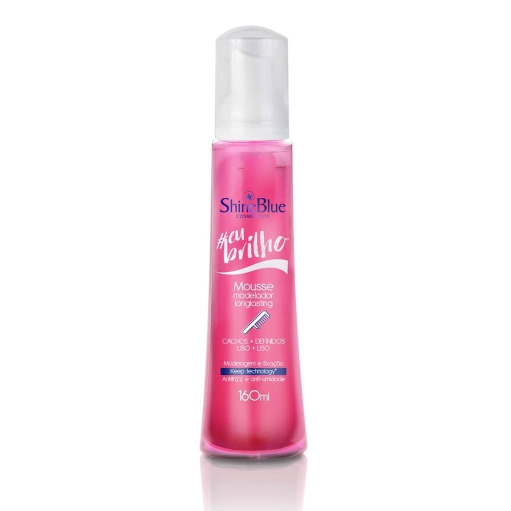 Finalizador Shine Blue #Eu Brilho Mousse Longlasting 160ml