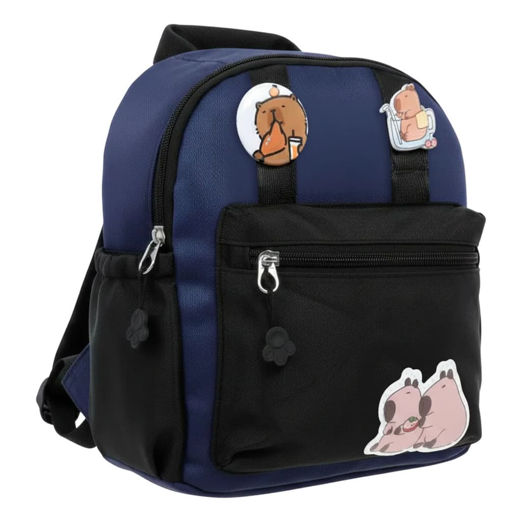 Mochila Pré Escolar Infantil Capivara Passeio Creches Bolsa