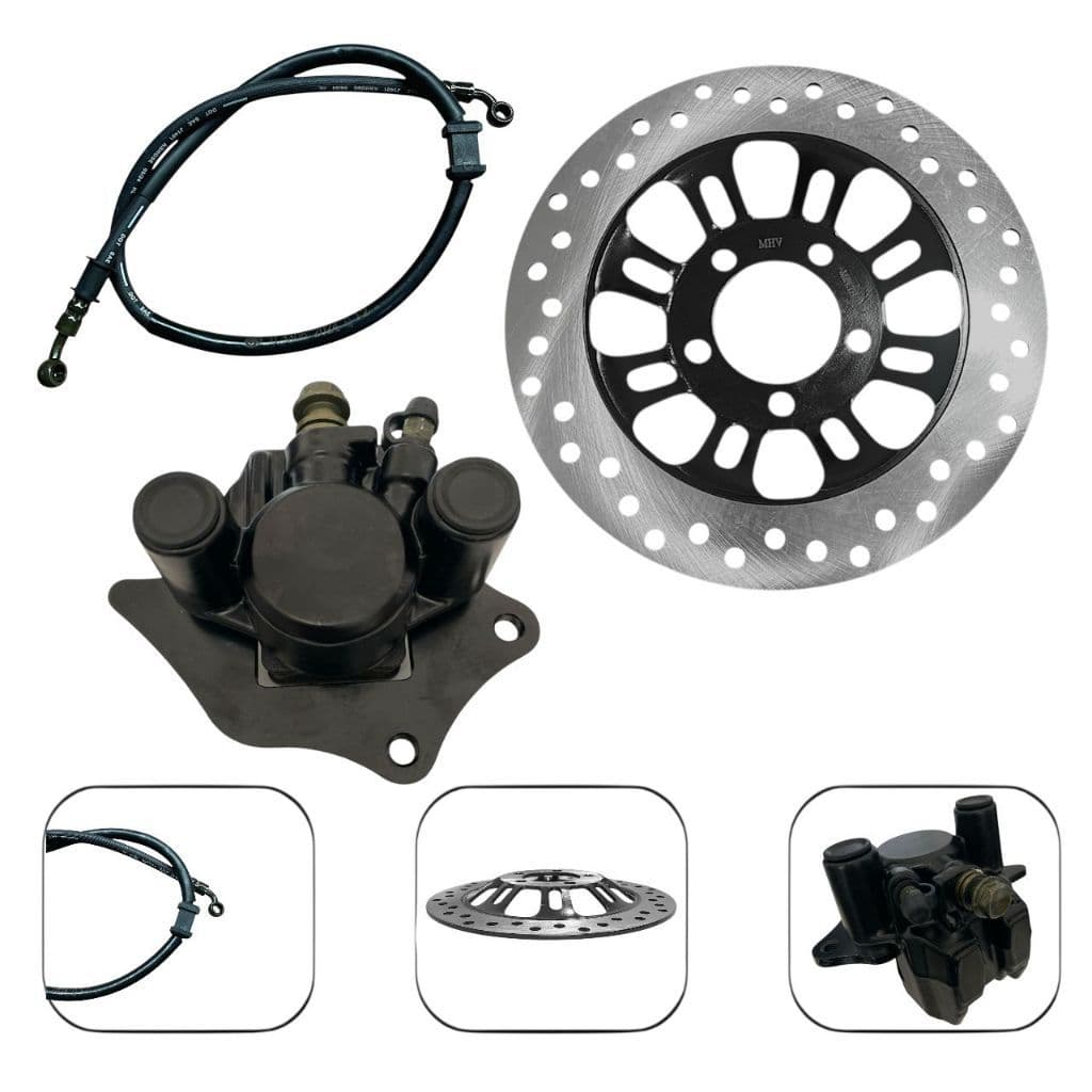 Kit Freio Completo Pinça Disco Cabo Moto Honda TItan 150 2004 Até 2008