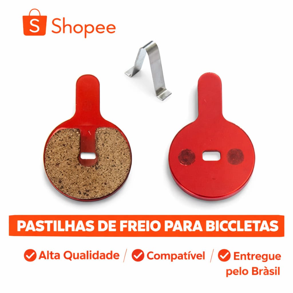 Pastilha de Freio a Disco com Mola – 2 Pares | Mecânico Bike Absolute e Paco