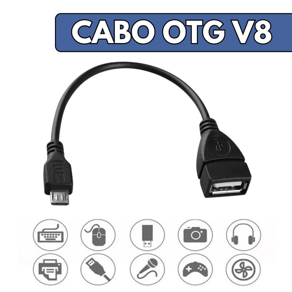 1/2/3 Cabo Adaptador OTG Para V8 Micro USB Mouse Teclado Pendrive