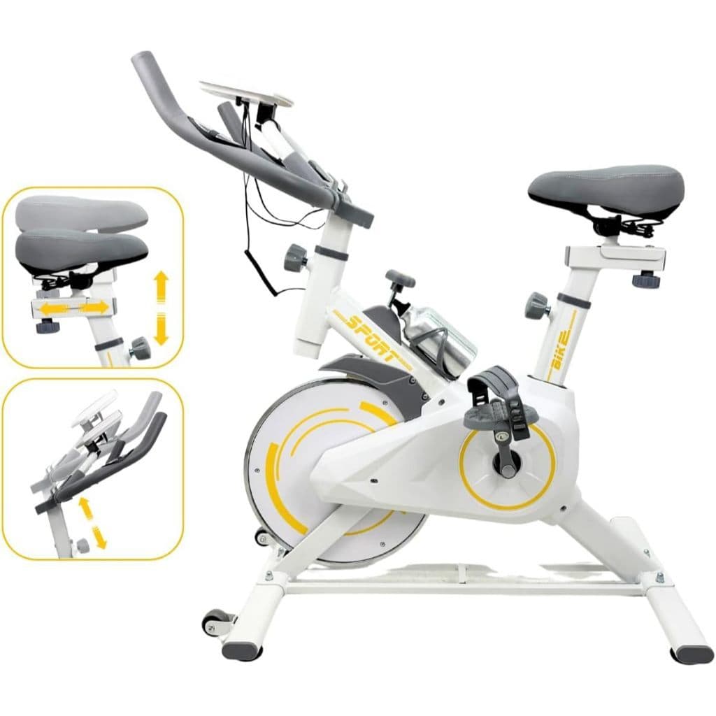 Bicicleta Bike Ergométrica Spinning Academia Casa Fitness Profissional Portátil Rodinhas 120kg