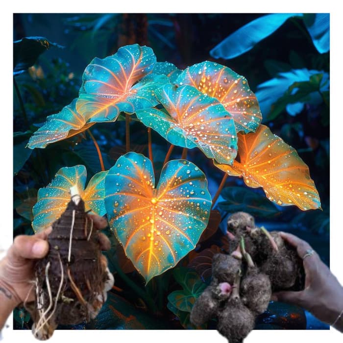 bulbo de caladium Emerald Flame (tinhorão)