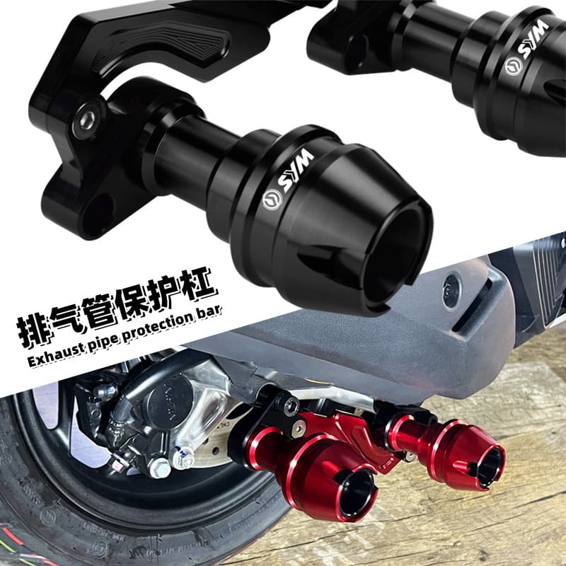 Adequado para Sanyang cruzeiro CRUISYM150/180 150X modificado escape resistente a choque vara frente traseira proteção c
