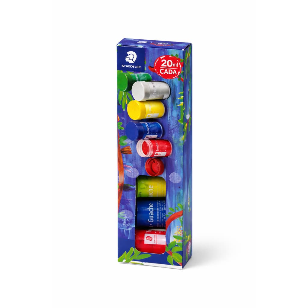 Tempera Guache Staedtler - 20ml - 6 cores